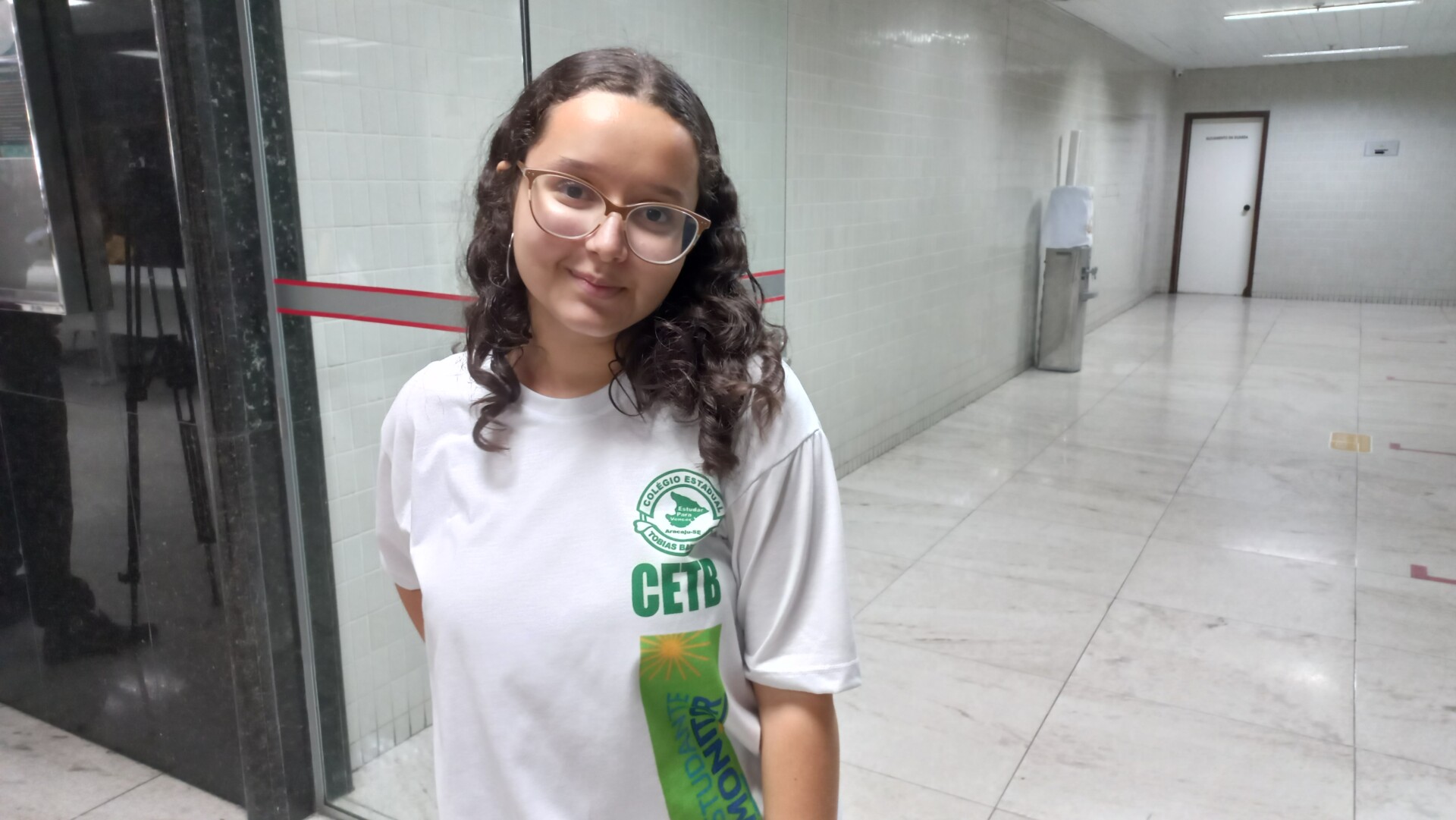 Alicia Graleb, estudante monitora do Colégio Estadual Tobias Barreto