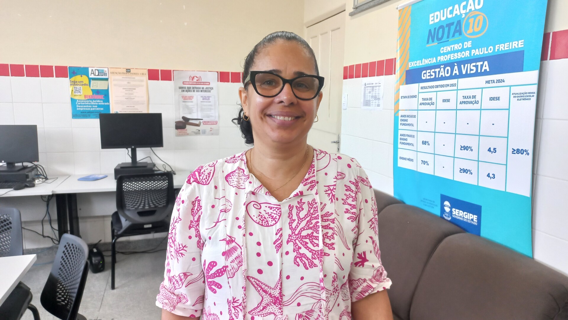 Patrícia Santana, professora de Ciências do Centro de Excelência Professor Paulo Freire. Foto Heidy Souza