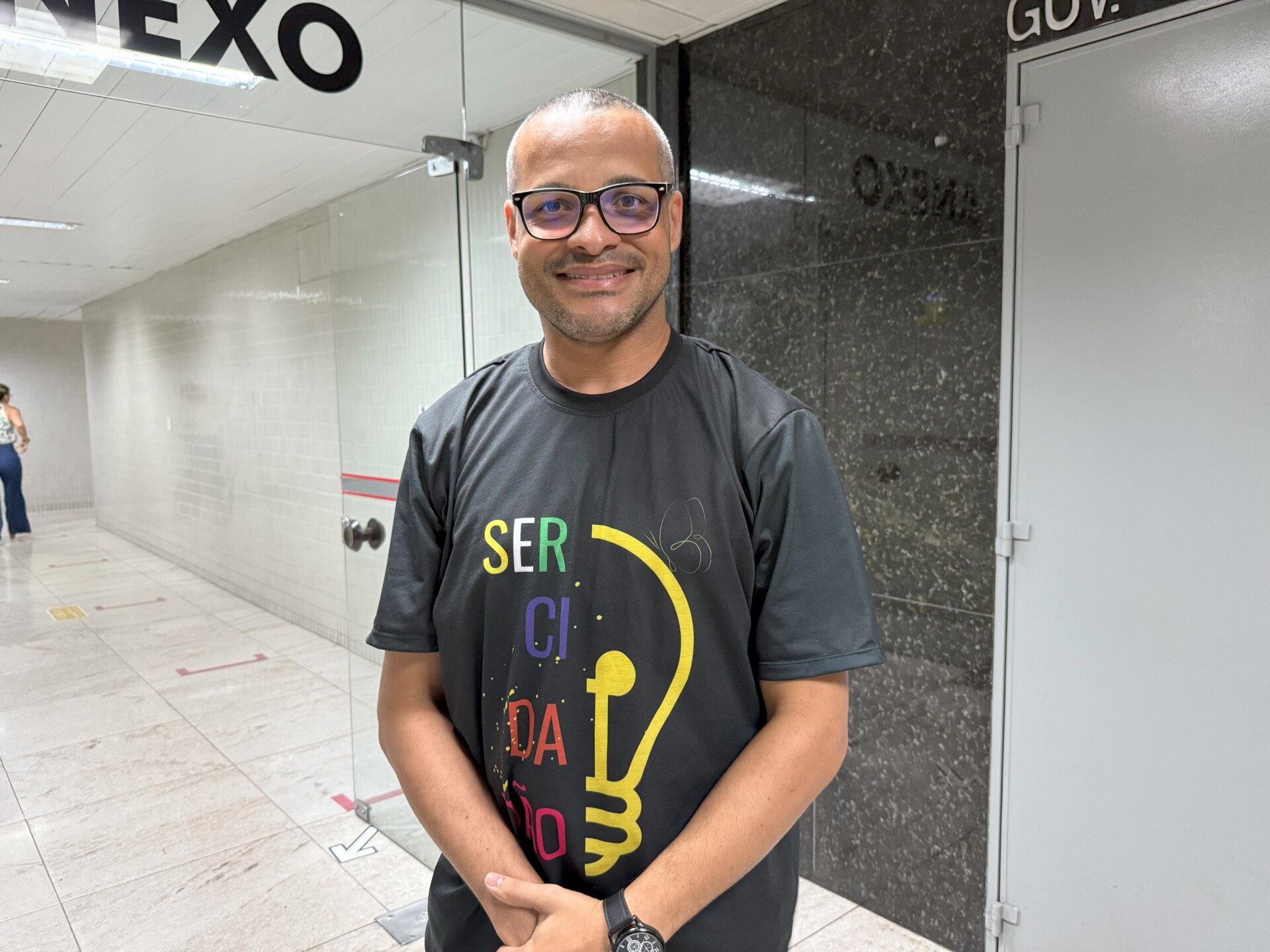 Vanilson costa, professor de Artes do Centro de Excelência Secretário de Estado Francisco Rosa Santos