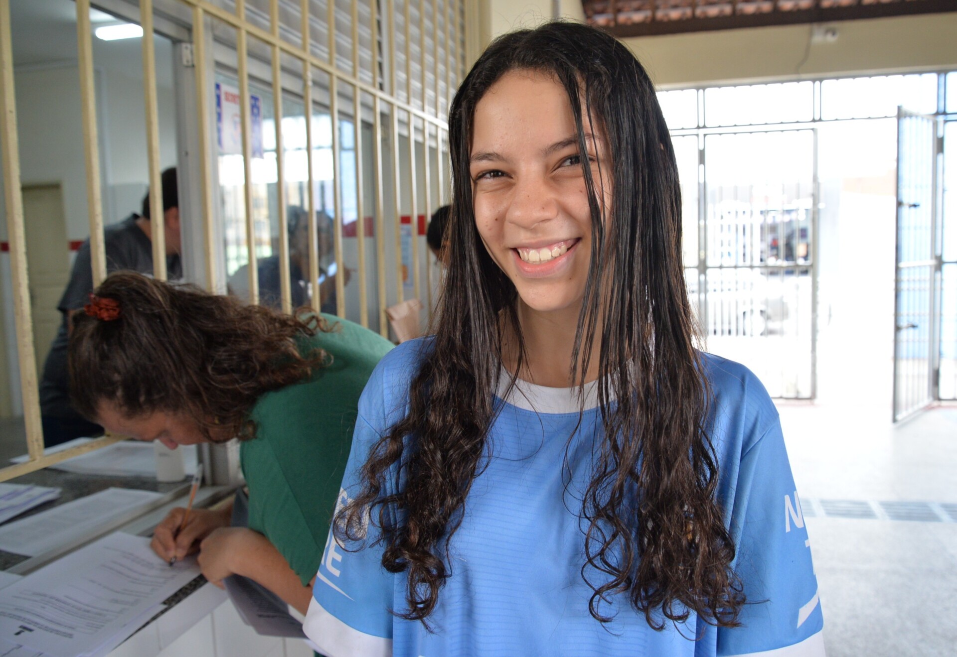 Lorena Regina, aluna da rede estadual que fez transferência para o Centro de Excelência Professora Ofenísia Freire Soares