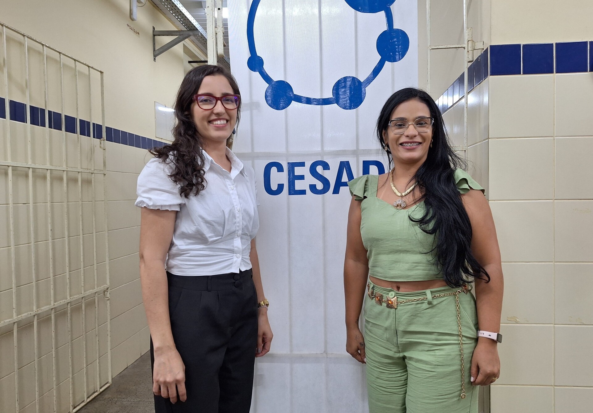 Sindiany Caduda e Yzila Liziane Farias Maia de Araújo, coordenadoras de cursos da UAB_foto Michele Becker