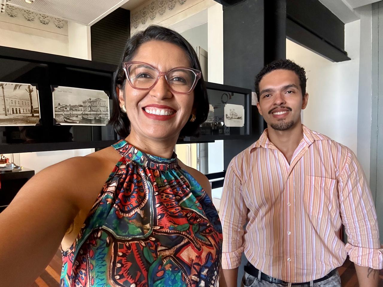 Técnicos do Arquivo Público de Sergipe, professores Lígia Monteiro e Ackley Novais