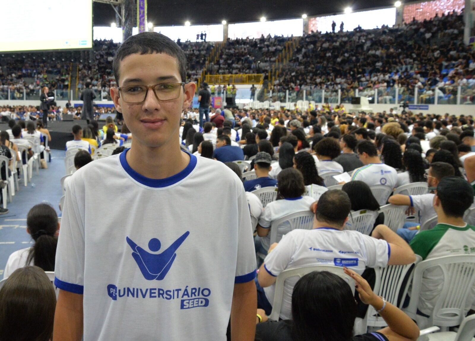 Estudante Paulo Emanuel, do Colégio Estadual João XXIII (Ribeirópolis)
