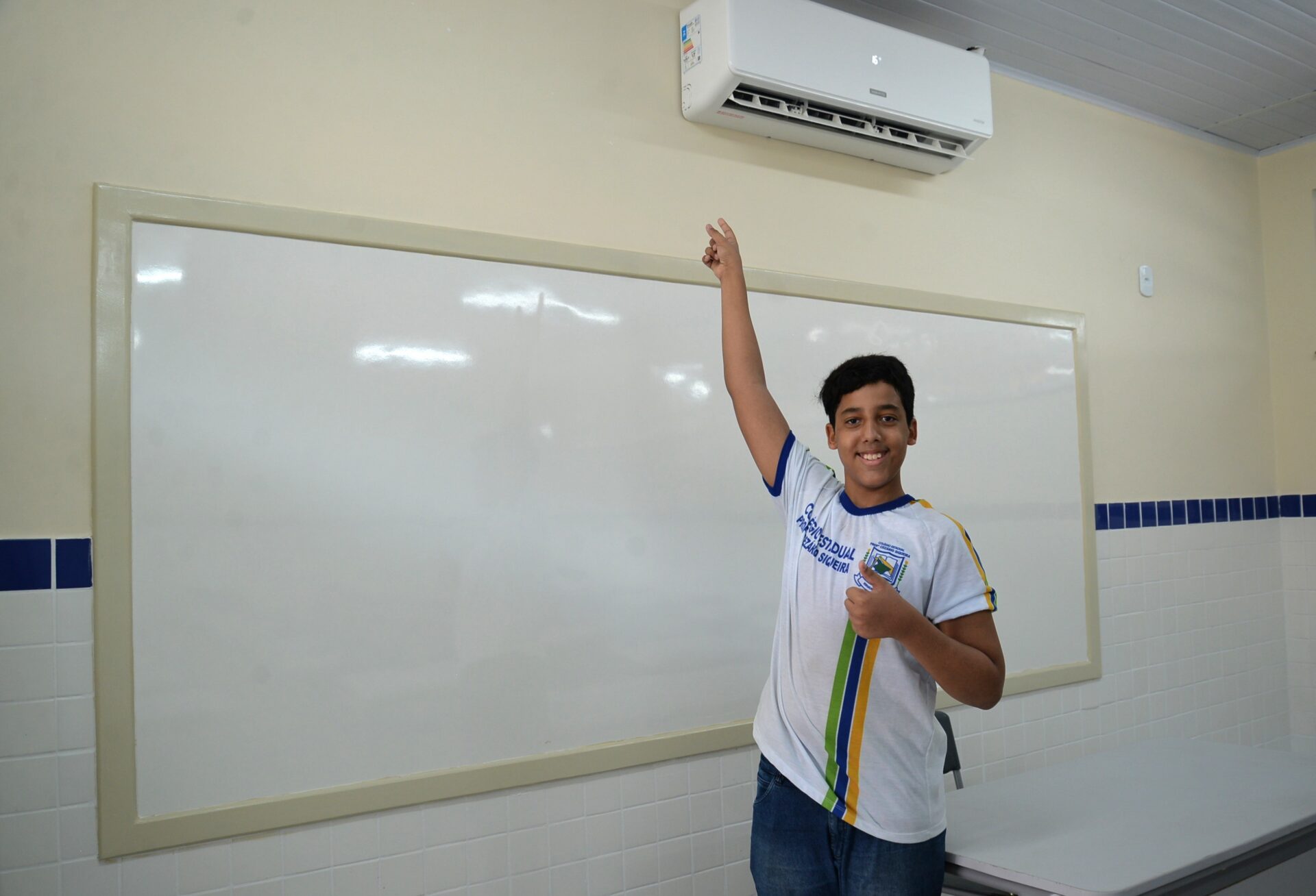 aluno Antony dos Santos Antunes, do 9° ano