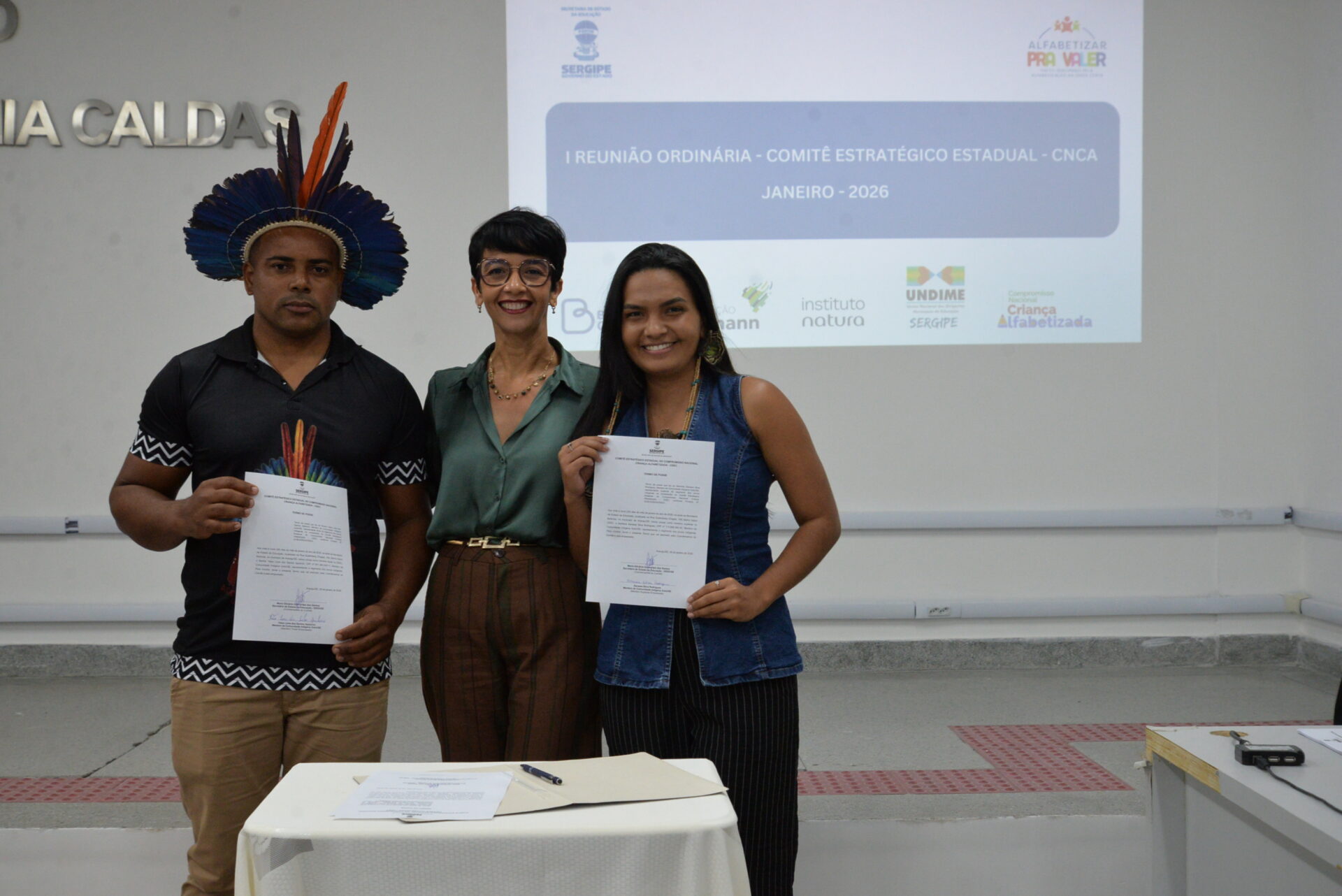 Representantes dos povo indígenas