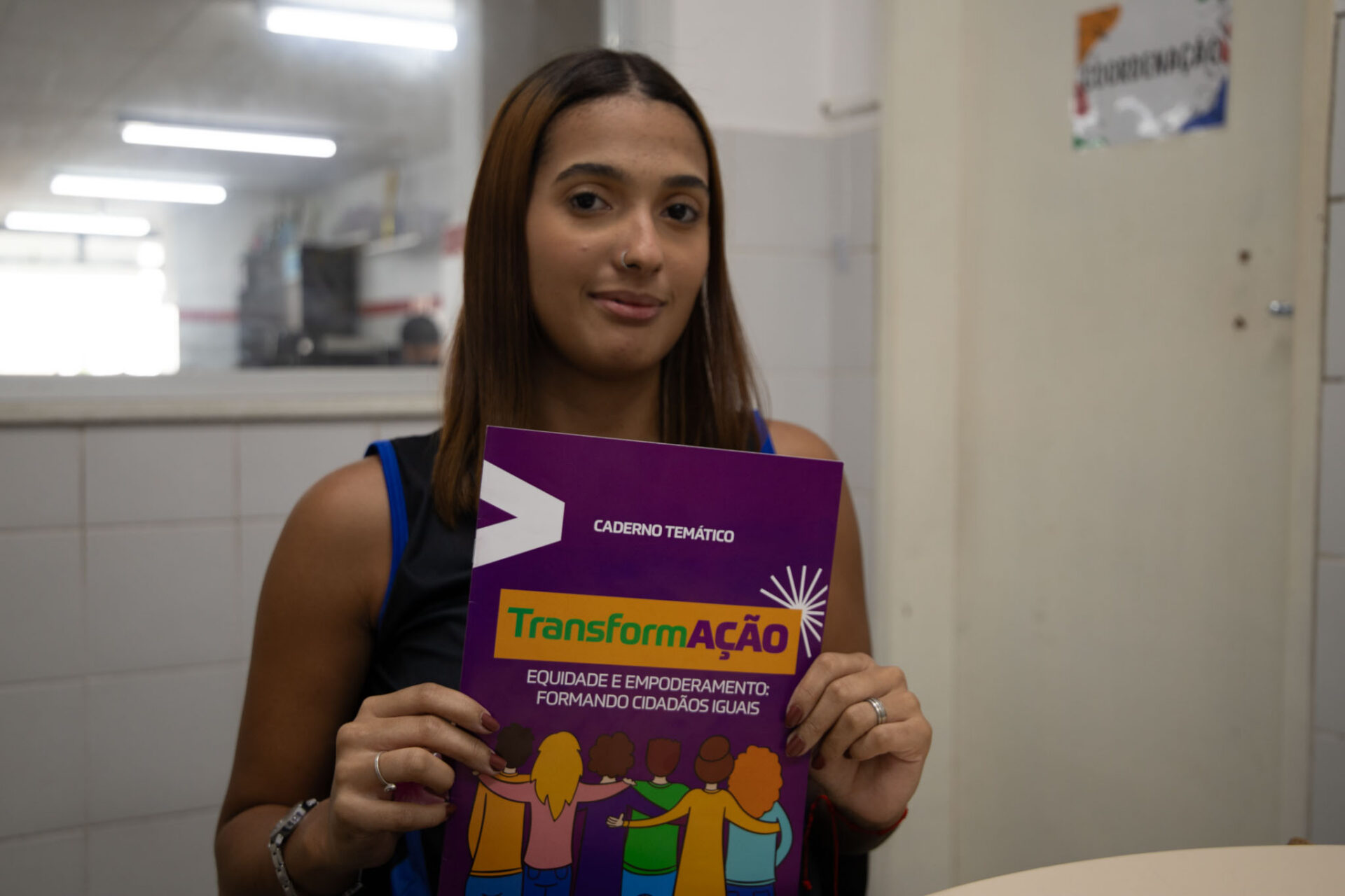 Aluna Bárbara Kemilly, do 2° ano do Ensino Médio