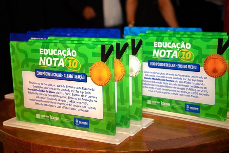 Quarta edição do Educação Nota 10 premiará mais de 5.683 professores e servidores da rede pública estadual
