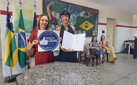 Presidente do CEE-SE, Eliane Passos, e a Secretária de Estado da Educação, Maria Gilvânia Guimarães_ Fotos Michele Becker